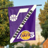 Utah vs Los Angeles House Divided Flag, NBA House Divided Flag