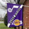 Utah vs Los Angeles House Divided Flag, NBA House Divided Flag 1 Utah vs Los Angeles House Divided Flag, NBA House Divided Flag