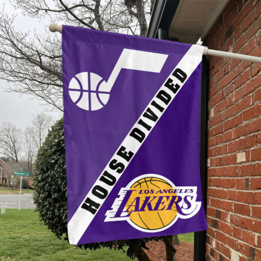 Utah vs Los Angeles House Divided Flag, NBA House Divided Flag Utah vs Los Angeles House Divided Flag, NBA House Divided Flag