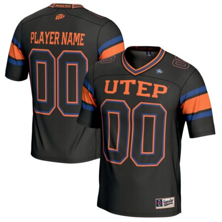 UTEP Miners GameDay Greats Unisex NIL Pick-A-Player Lightweight Football Fashion Jersey – Black, Limited Replica Fan Edition