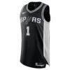 Victor Wembanyama San Antonio Spurs Authentic Jersey - Icon Edition - Black, Limited Replica Fan Edition