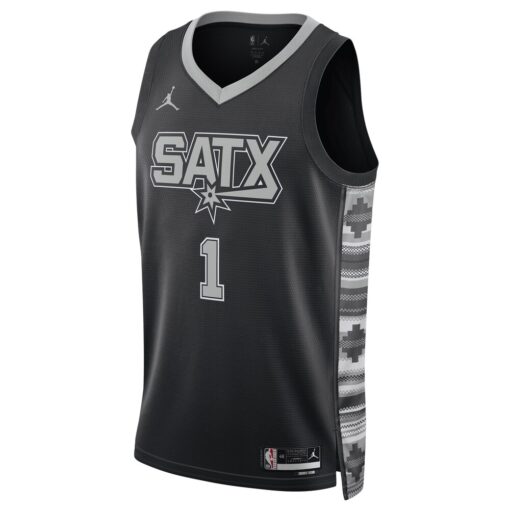 Victor Wembanyama San Antonio Spurs Jordan Brand Unisex Swingman Jersey – Statement Edition – Black, Limited Replica Fan Edition