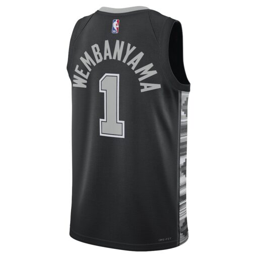 Victor Wembanyama San Antonio Spurs Jordan Brand Unisex Swingman Jersey – Statement Edition – Black, Limited Replica Fan Edition
