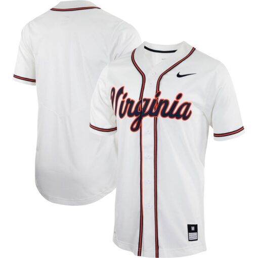 Virginia Cavaliers Nike Replica Baseball Jersey – White, Limited Replica Fan Edition