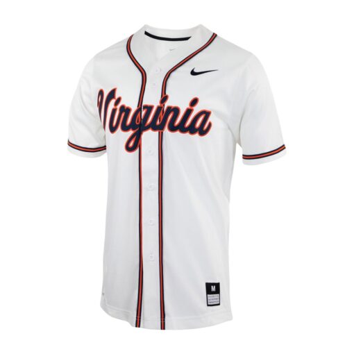 Virginia Cavaliers Nike Replica Baseball Jersey – White, Limited Replica Fan Edition