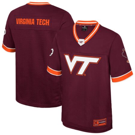 Virginia Tech Hokies Colosseum Nothing But The Hits Football Jersey – Maroon, Limited Replica Fan Edition