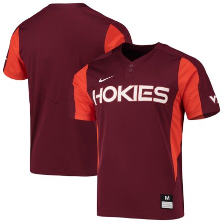 Virginia Tech Hokies Nike 2-Button Replica Baseball Jersey – Maroon, Limited Replica Fan Edition