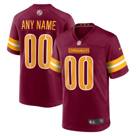 Washington Commanders  Game Custom Player Jersey – Burgundy, Limited Replica Fan Edition