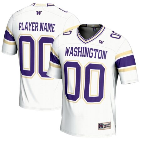 Washington Huskies GameDay Greats NIL Pick-A-Player Football Jersey – White, Limited Replica Fan Edition