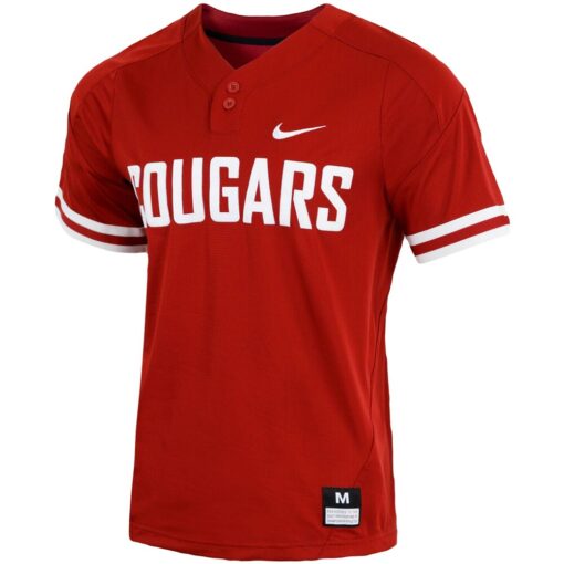 Washington State Cougars Nike Replica Vapor Elite Two-Button Baseball Jersey – Crimson, Limited Replica Fan Edition