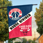 Washington vs Chicago House Divided Flag, NBA House Divided Flag