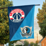 Washington vs Dallas House Divided Flag, NBA House Divided Flag