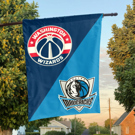 Washington vs Dallas House Divided Flag, NBA House Divided Flag Washington vs Dallas House Divided Flag, NBA House Divided Flag