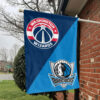 Washington vs Dallas House Divided Flag, NBA House Divided Flag