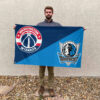 Washington vs Dallas House Divided Flag, NBA House Divided Flag