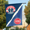 Washington vs Detroit House Divided Flag, NBA House Divided Flag