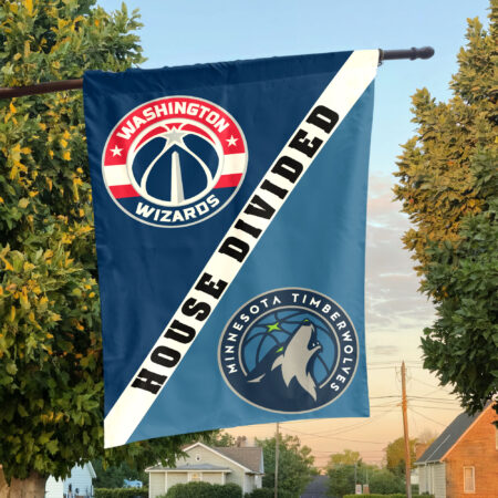 Washington vs Minnesota House Divided Flag, NBA House Divided Flag