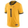 West Virginia Mountaineers Nike Alternate Game Jersey - Gold, Limited Replica Fan Edition