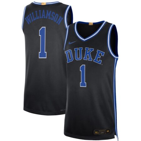 Zion Williamson Duke Blue Devils Nike Alumni Player Limited Basketball Jersey – Black, Limited Replica Fan Edition