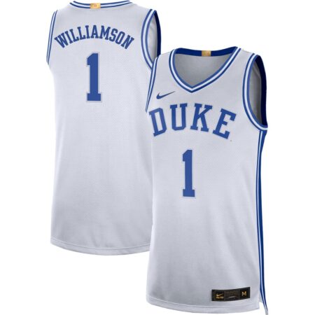 Zion Williamson Duke Blue Devils Nike Limited Basketball Jersey – White, Limited Replica Fan Edition