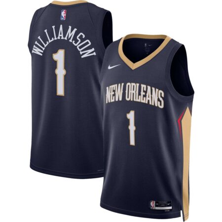 Zion Williamson New Orleans Pelicans Unisex Swingman Jersey – Icon Edition – Navy, Limited Replica Fan Edition