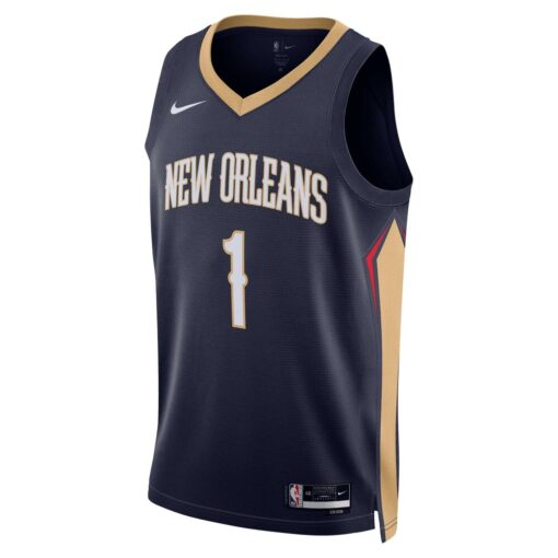 Zion Williamson New Orleans Pelicans Unisex Swingman Jersey – Icon Edition – Navy, Limited Replica Fan Edition
