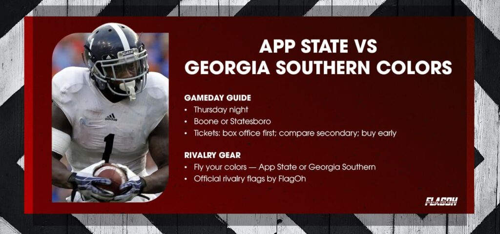 App State vs Georgia Southern Gear