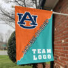 Auburn Tigers vs Custom Team House Divided Flag, College Custom Flag 1 Auburn Tigers vs Custom Team House Divided Flag, College Custom Flag