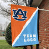 Auburn Tigers vs Custom Team House Divided Flag, Custom College Flag 1 Auburn Tigers vs Custom Team House Divided Flag, Custom College Flag
