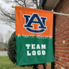 Auburn Tigers vs Custom Team House Divided Flag, Custom House Flag
