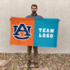 Auburn Tigers vs Custom Team House Divided Flag, Custom NCAA Flag 2 Auburn Tigers vs Custom Team House Divided Flag, Custom NCAA Flag