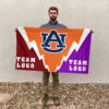 Auburn Tigers vs Custom Team House Divided Flag, Custom Spirit Flag 2 Auburn Tigers vs Custom Team House Divided Flag, Custom Spirit Flag