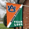 Auburn Tigers vs Custom Team House Divided Flag, Custom Split Flag 1 Auburn Tigers vs Custom Team House Divided Flag, Custom Split Flag
