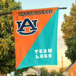Auburn Tigers vs Custom Team House Divided Flag, Custom Team Flag