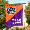 Auburn Tigers vs Custom Team House Divided Flag, NCAA Custom Flag