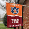 Auburn Tigers vs Custom Team House Divided Flag, NCAA House Flag 1 Auburn Tigers vs Custom Team House Divided Flag, NCAA House Flag