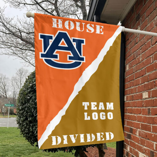 Auburn Tigers vs Custom Team House Divided Flag, NCAA Rivalry Flag Auburn Tigers vs Custom Team House Divided Flag, NCAA Rivalry Flag