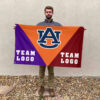 Auburn Tigers vs Custom Team House Divided Flag, NCAA Spirit Flag 2 Auburn Tigers vs Custom Team House Divided Flag, NCAA Spirit Flag