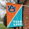 Auburn Tigers vs Custom Team House Divided Flag, NCAA Split Flag 1 Auburn Tigers vs Custom Team House Divided Flag, NCAA Split Flag