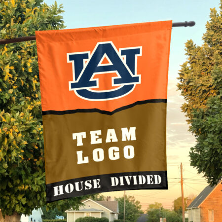 Auburn Tigers vs Custom Team House Divided Flag, Personalized House Flag