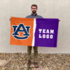 Auburn Tigers vs Custom Team House Divided Flag, Personalized NCAA Flag 2 Auburn Tigers vs Custom Team House Divided Flag, Personalized NCAA Flag