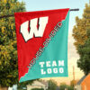 Badgers vs Custom Team House Divided Flag, College Custom Flag