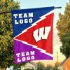 Badgers vs Custom Team House Divided Flag, Custom Spirit Flag