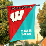 Badgers vs Custom Team House Divided Flag, Custom Team Flag