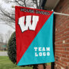 Badgers vs Custom Team House Divided Flag, Custom Team Flag