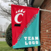 Bearcats vs Custom Team House Divided Flag, College Custom Flag
