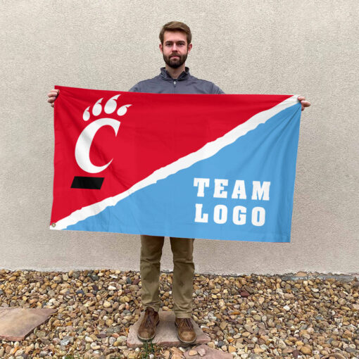 Bearcats vs Custom Team House Divided Flag, Custom College Flag