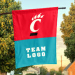 Bearcats vs Custom Team House Divided Flag, Custom NCAA Flag