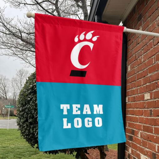 Bearcats vs Custom Team House Divided Flag, Custom NCAA Flag