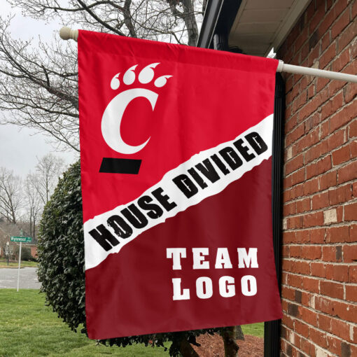 Bearcats vs Custom Team House Divided Flag, Custom Rivalry Flag Bearcats vs Custom Team House Divided Flag, Custom Rivalry Flag